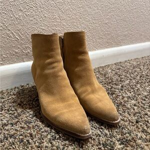 Sam Edelman Tan Suede Ankle Boots
